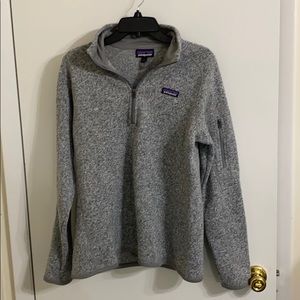 EUC Gray 1/4 zip Patagonia Better Sweater!!